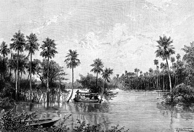 Las Palmes Lagunas, nær munningen av Pilcomayo, 1895 av Unbekannt