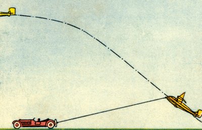 Lansering av et seilfly, 1932. av Unbekannt