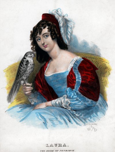 Laura, bruden til Petrarca, c1770-1840 av Unbekannt