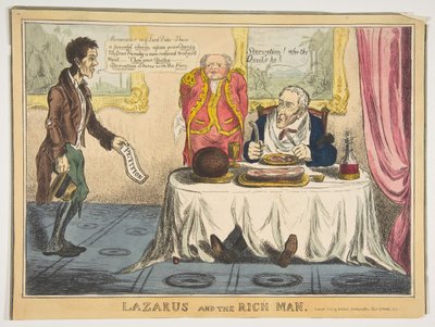 Lasarus og den rike mannen, 1830. av Unbekannt