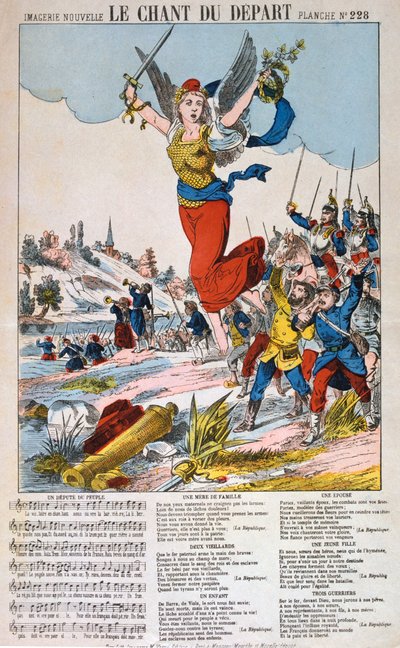 Le Chant du Depart, sangark, fransk-prøyssisk krig, 1870-1871. av Unbekannt