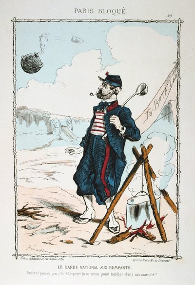 Nasjonalgarden ved vollene, 1870-1871 av Unbekannt