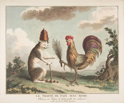 Fredsavtalen med Roma Fredstraktaten med Roma, ca. 1789. av Unbekannt