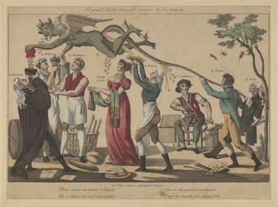 The Great Devil of Money, beskytter av finans, tidlig på 1800-tallet. av Unbekannt