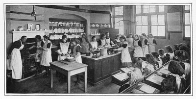 Lære å lage mat, London, c1900 1901 av Unbekannt