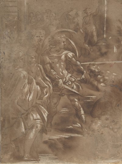 Venstre tredjedel av et martyrium av Saint Peter og Saint Paul., 1508-ca. 1550. av Unbekannt