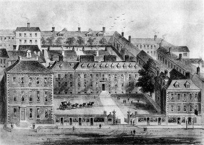 Leicester House, Leicester Fields, 1700-tallet, 1908 av Unbekannt