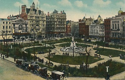 Leicester Square, London, ca 1900-tallet. av Unbekannt