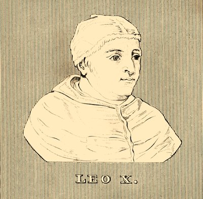 Leo X, 1475-1521, 1830. av Unbekannt