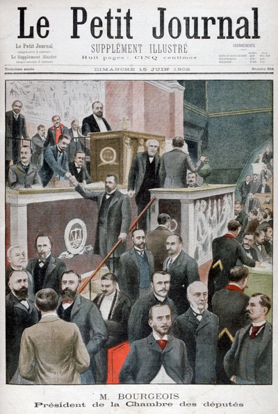 Leon Bourgeois, president for Deputertkammeret, 1902 av Unbekannt