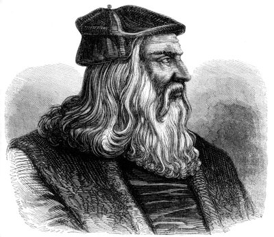 Leonardo da Vinci 1452-1519, 1500-tallet 1849 av Unbekannt