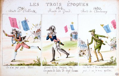 De tre aldre, revolusjonen i 1830, Paris av Unbekannt