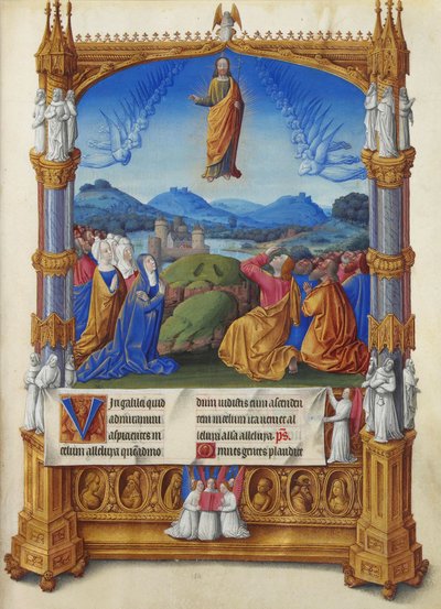 Les Très Riches Heures du Duc de Berry, Folio 184r - The Ascension av Unbekannt