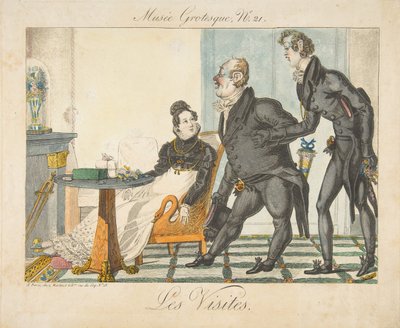 The Visits, Musée Grotesque, nr. 21, tidlig på 1800-tallet. av Unbekannt