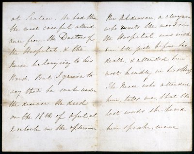 Brev fra Florence Nightingale, mai 1856 av Unbekannt
