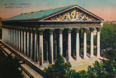 Madeleine-kirken, Paris, c1920 av Unbekannt