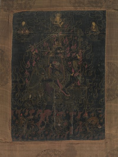 Lha Mo Riding on a Donkey, 1700-tallet. av Unbekannt