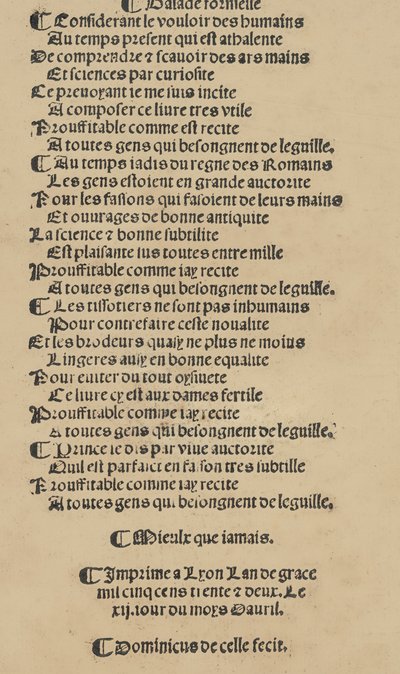 Libretto nouellamete komponert for mester Domenico da Sera ... verk av alle s ..., 12. april 1532. av Unbekannt