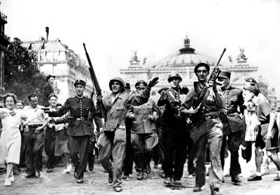 Frigjøring av Paris, 25. august 1944 av Unbekannt