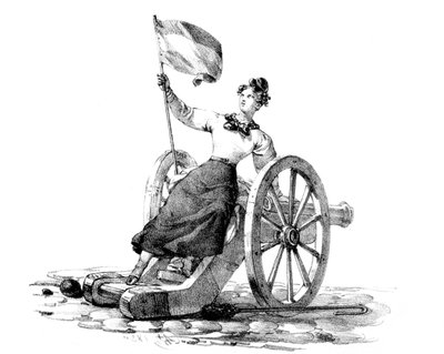 Liberty, revolusjonen 27.-29. juli 1830, Paris av Unbekannt