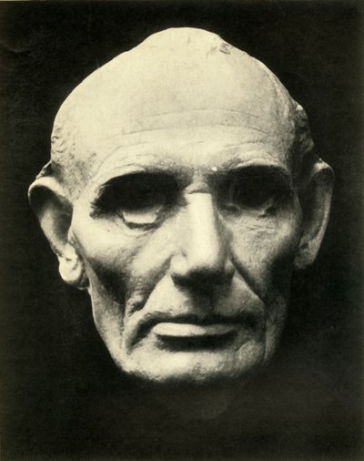 Livsmaske til Abraham Lincoln, 1860, 1930. av Unbekannt