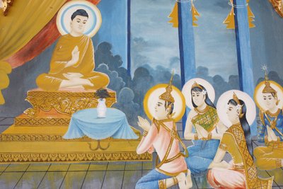 Buddhas liv Undervisning av dharma til familien sin, Siem Reap, Kambodsja av Unbekannt