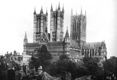 Lincoln katedral, 1926 av Unbekannt