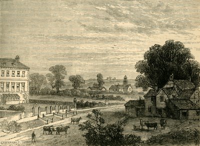 Lisson Green i det attende århundre, c1876. av Unbekannt