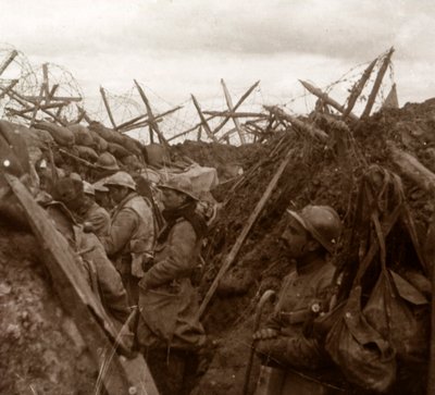 Lyttepost, frontlinje, c1914-c1918 av Unbekannt