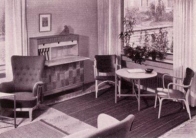 Stuemøbler av Carl-Axel Acking, laget av A.B. Svenska Mobelfabrikerna, 1949. av Unbekannt