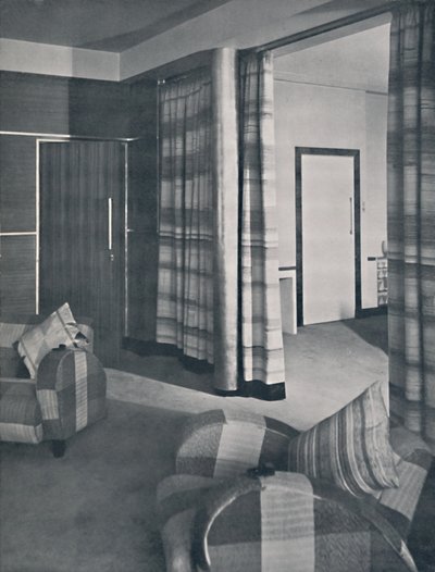Stue i et London-hus, designet av Raymond McGrath, ARIBA, 1936 av Unbekannt