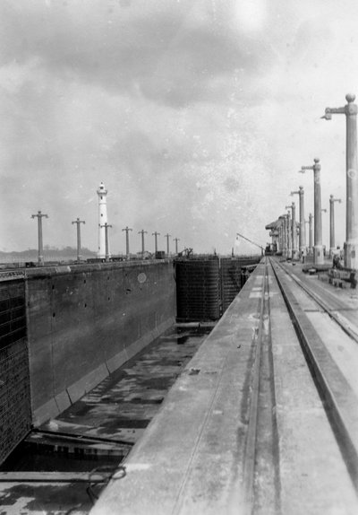 Lås på Panamakanalen, 1931 av Unbekannt