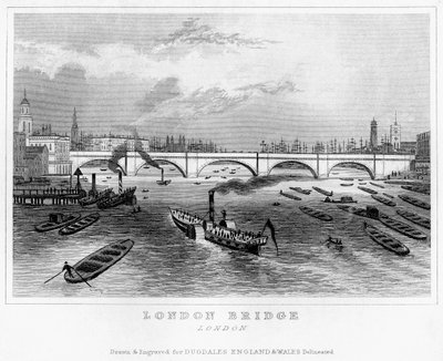 London Bridge, 1800-tallet av Unbekannt