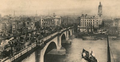 London Bridge, c1906 av Unbekannt