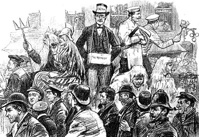 London Dockers Strike, september 1889 av Unbekannt