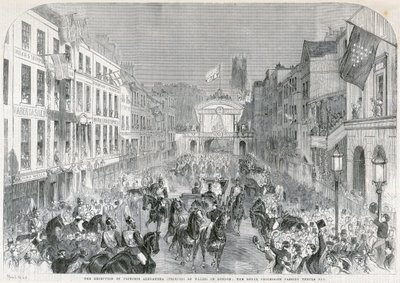 Londons velkommen til prinsesse Alexandra, 1863 av Unbekannt