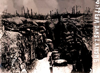 Utkikkspost, Frankrike, c1914-c1918 av Unbekannt