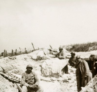Utkikkspost, Massiges, Nord-Frankrike, c1914-c1918. av Unbekannt