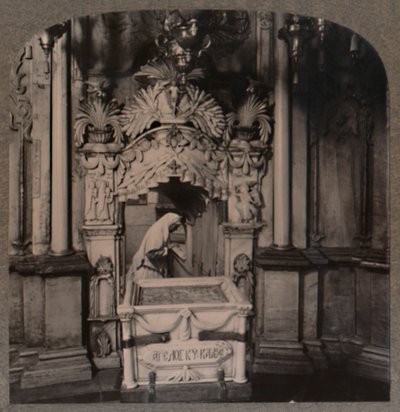 Ser fra engelens kapell, til den hellige grav, Jerusalem, ca 1900 av Unbekannt