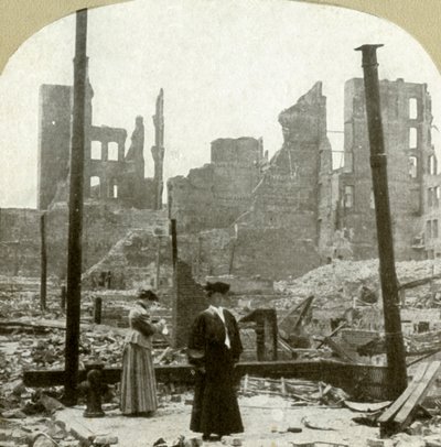 Ser nordøst fra hjørnet Ellis og Powell Sts, 1906. av Unbekannt