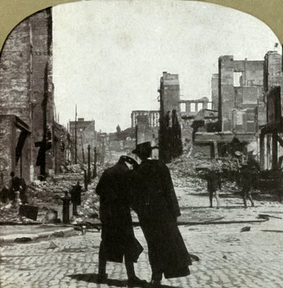 Ser nordøst fra hjørnet Sutter og Jones Sts., 1906. av Unbekannt