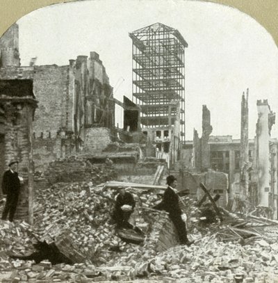 Ser sørover, hjørnet Sutter og Stockton, 1906. av Unbekannt