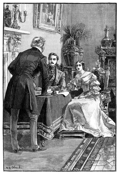Lord Campbells Audience of the Queen, 1900 av Unbekannt