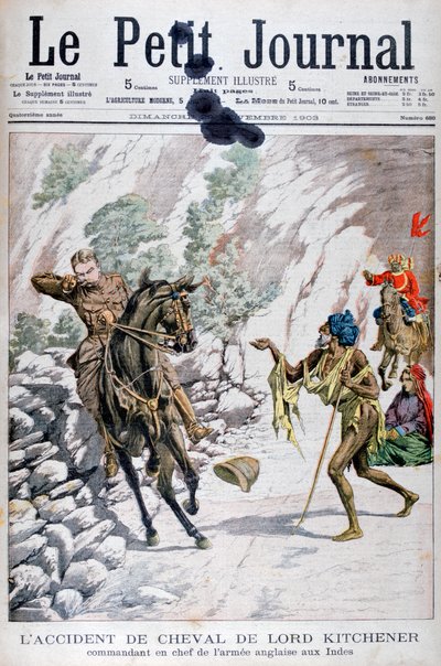 Lord Kitcheners hesteulykke, India, 1903 av Unbekannt