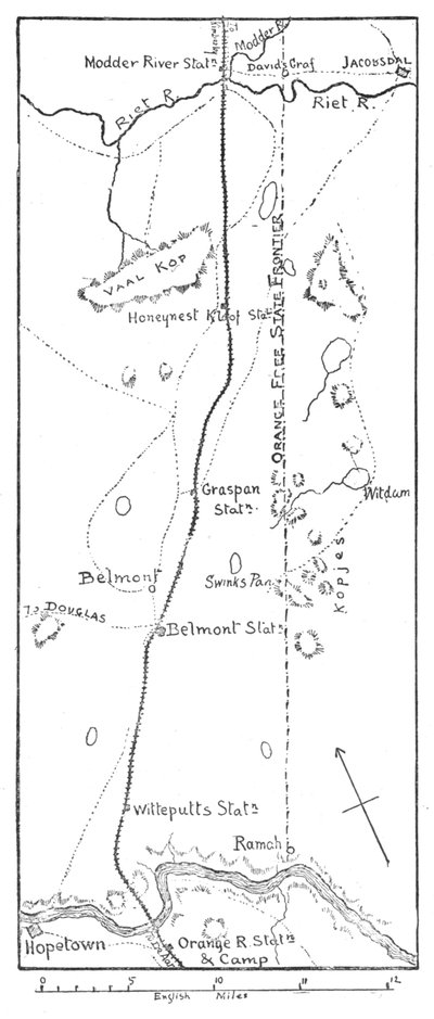 Lord Methuens Line of Advance til Modder-elven, 1902 av Unbekannt