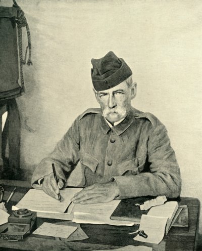 Lord Roberts Writing in his Tent, c1900, 1901. av Unbekannt