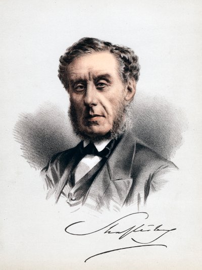 Lord Shaftesbury , engelsk statsmann, moralfilosof, filantrop og fabrikkreformator, c1880 av Unbekannt