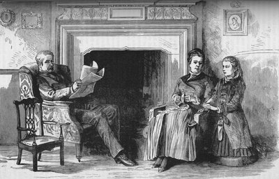 Lord og Lady Wolseley og deres datter, c1882-85 av Unbekannt