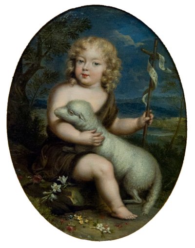 Louis Alexandre de Bourbon, greve av Toulouse 1678-1737 som døperen Johannes, ca. 1680. av Unbekannt
