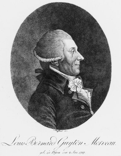 Louis Bernard Guyton Morveau , fransk kjemiker og advokat, ca 1800 av Unbekannt